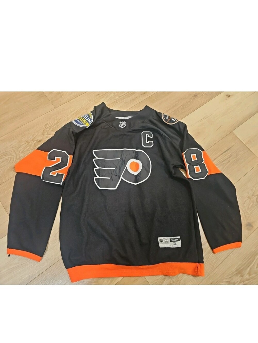 Philadelphia Flyers #28 Claude Giroux 2017 NHL Stadium Series Jersey Size XL